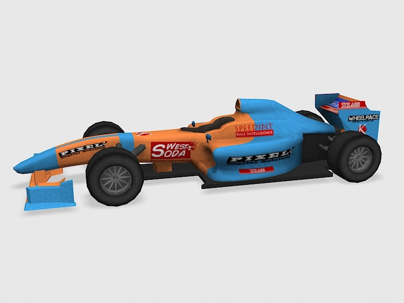 Eagle Formula 5000 car 3d rendering