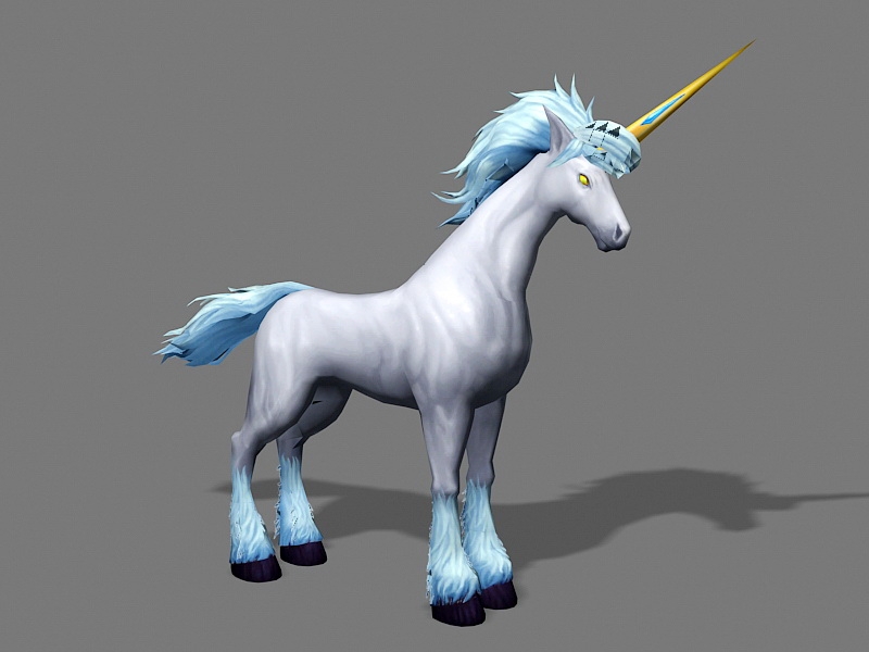 A Wonderful Unicorn 3d rendering