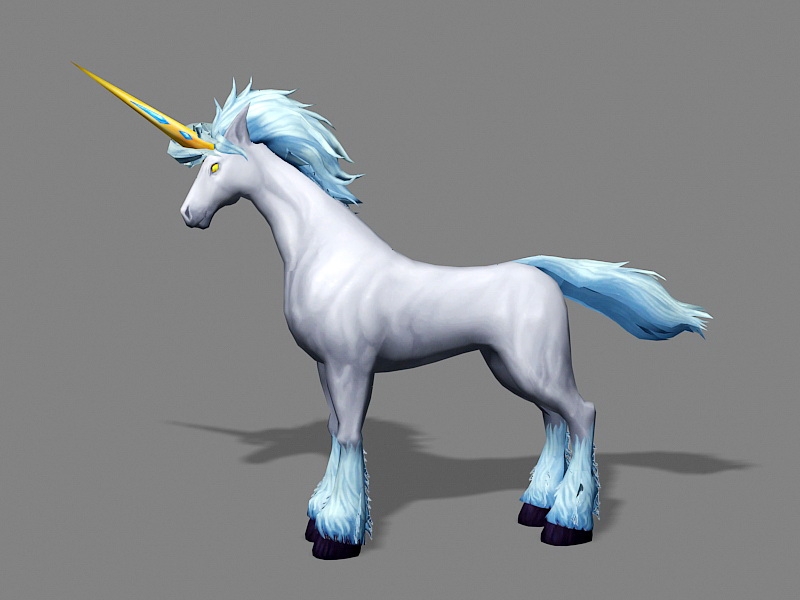 A Wonderful Unicorn 3d rendering