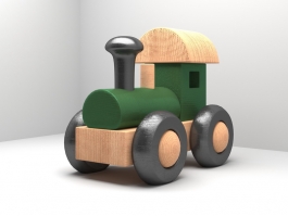 Kids Toy Train 3d preview