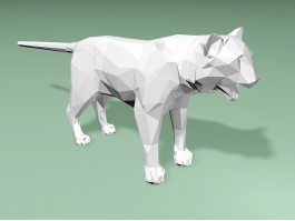 Tiger LowPloy 3d preview