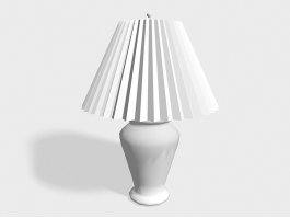 White Table Lamp 3d model preview