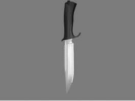 Combat Tactical Knife 3d model preview