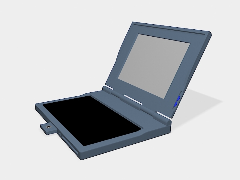 An Old Laptop 3d rendering