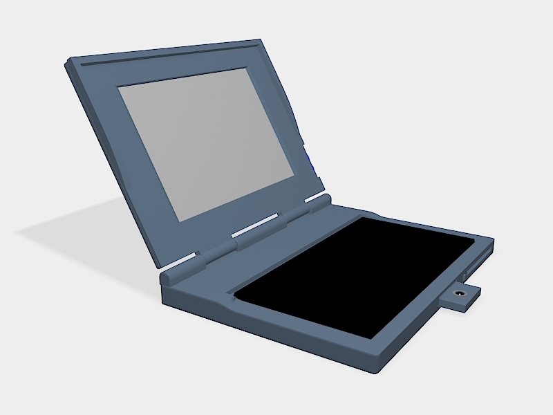 An Old Laptop 3d rendering