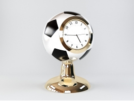 Soccer Ball Trophy Clock 3d preview