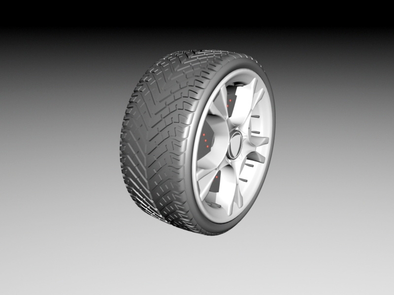 Lamborghini Wheel 3d rendering
