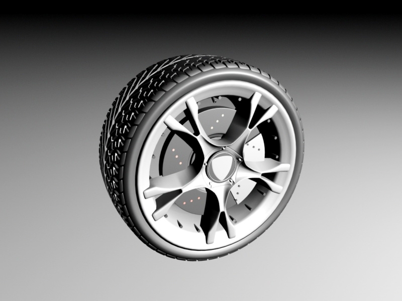 Lamborghini Wheel 3d rendering