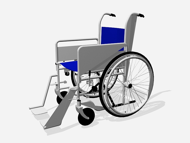 Standard Wheelchair 3d rendering