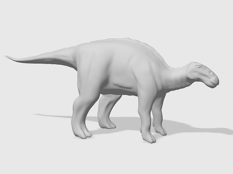 Brachylophosaurus Dinosaur 3d rendering