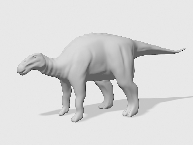 Brachylophosaurus Dinosaur 3d rendering