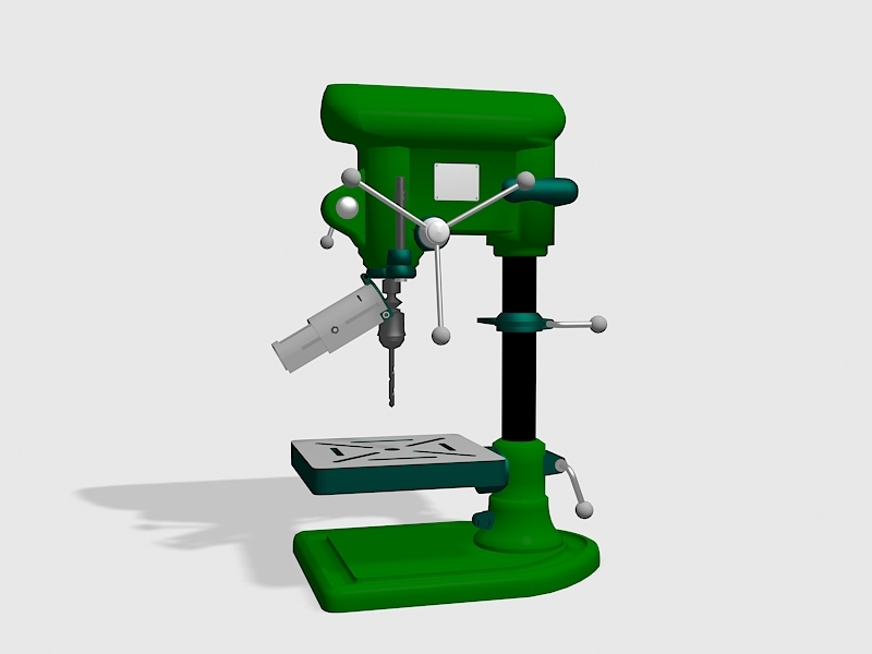Bench Top Drill Press 3d rendering