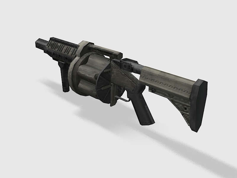 M32 MGL Multiple Grenade Launcher 3d rendering