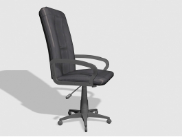 Black Office Chair 3d preview