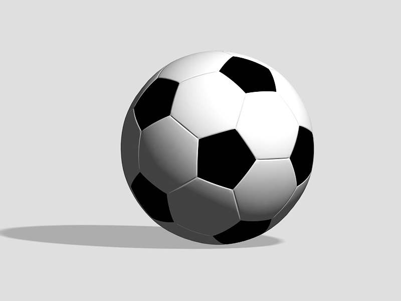Soccer Ball 3d rendering