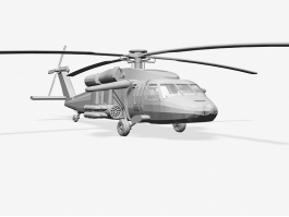 Military Army Helicopter 3d model preview