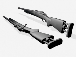 FN M24 Rifle 3d preview