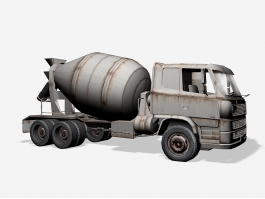 Old Concrete Truck 3d preview