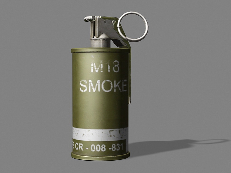 M18 Smoke Grenade 3d rendering