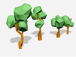 Cartoon Tree Lowpoly 3d preview