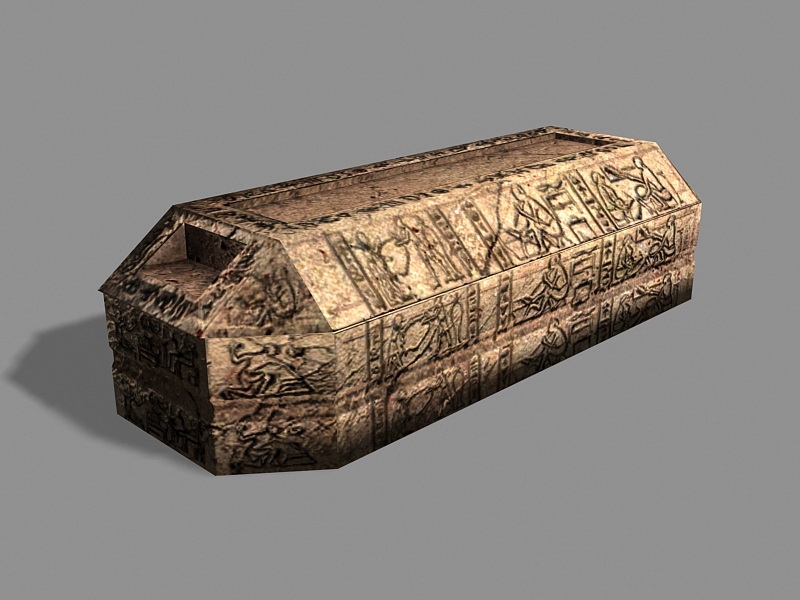 Medieval Sarcophagus 3d rendering