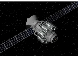 Outer Space Satellite 3d model preview