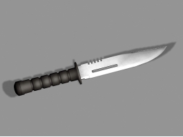 Army Combat Knife Lowpoly 3d preview