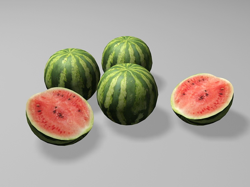Fresh Watermelon 3d rendering