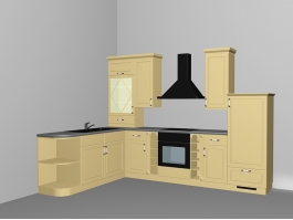 Small Rustic Apartment Kitchen Design Ideas 3d preview