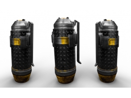 Sci Fi Grenade Lowpoly 3d preview