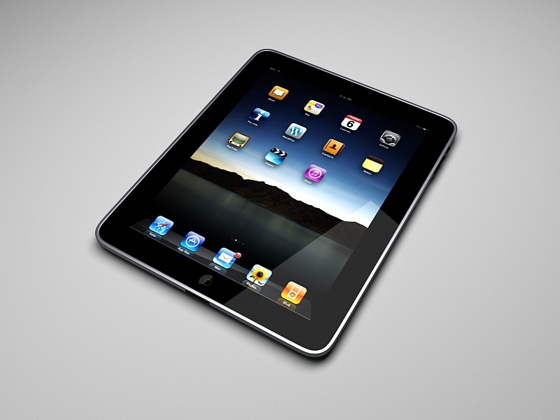 Apple iPad Tablet 3d rendering