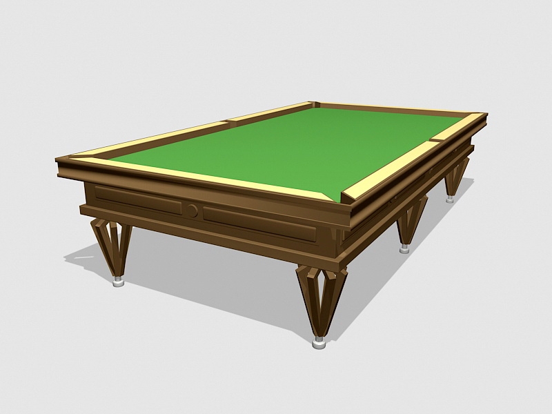 Pub Pool Table 3d rendering