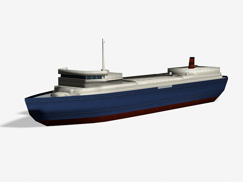 Bulk Cargo Ship 3d rendering
