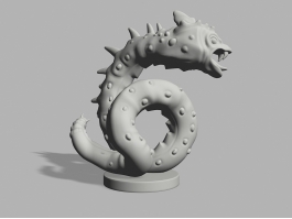 Basilisk Statue 3d preview