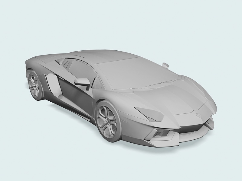 Aventador Roadster 3d rendering