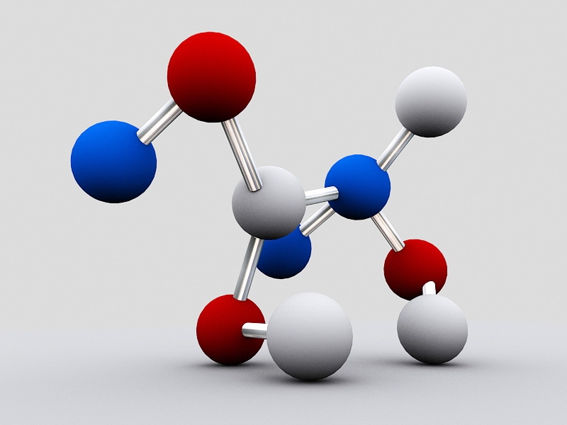Molecular Structure 3d rendering