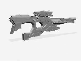 Sci-Fi Laser Rifle 3d preview