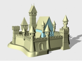 Medieval Castle 3d model preview