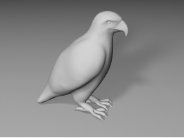 Bald Eagle Statue 3d model preview
