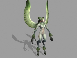Green Harpy 3d preview