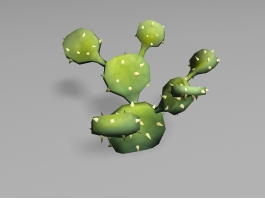 Cactus Cartoon 3d model preview