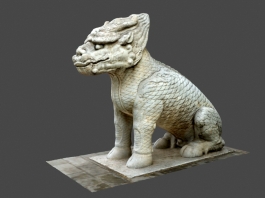 Pixiu Chinese Legendary Creature 3d model preview