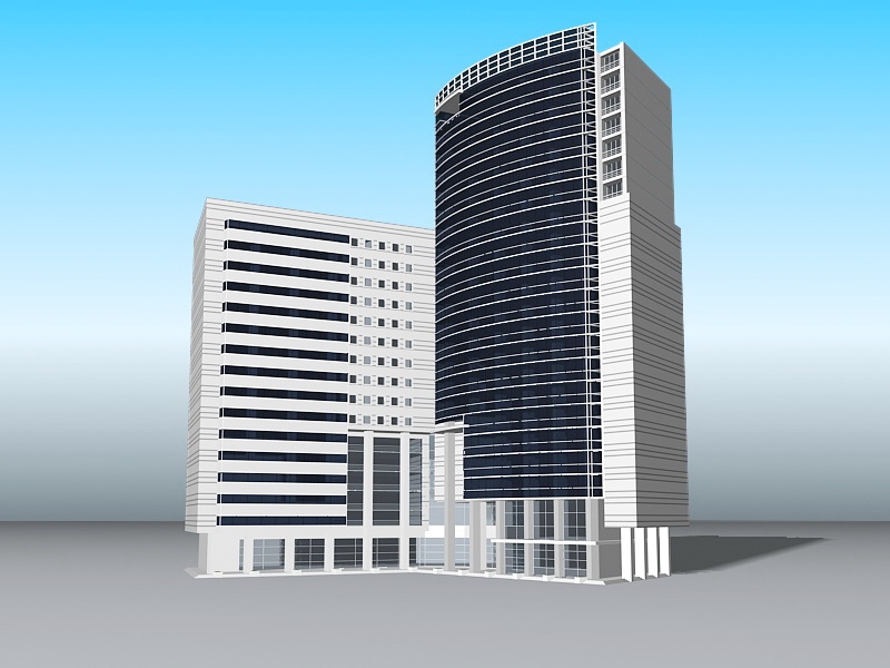 Modern Commercial Building Exterior Designs 3d rendering