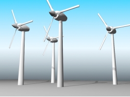 Wind Turbine Generators 3d preview