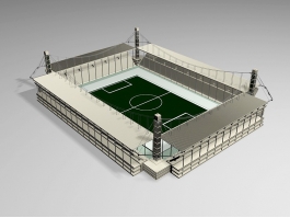 Football Field 3d model preview