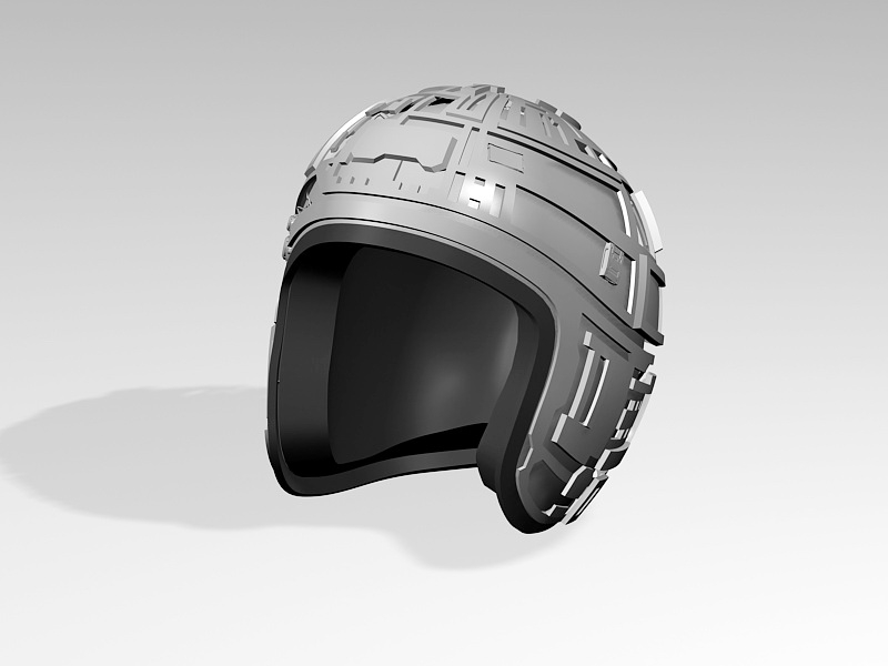 Sci-Fi Helmet 3d rendering