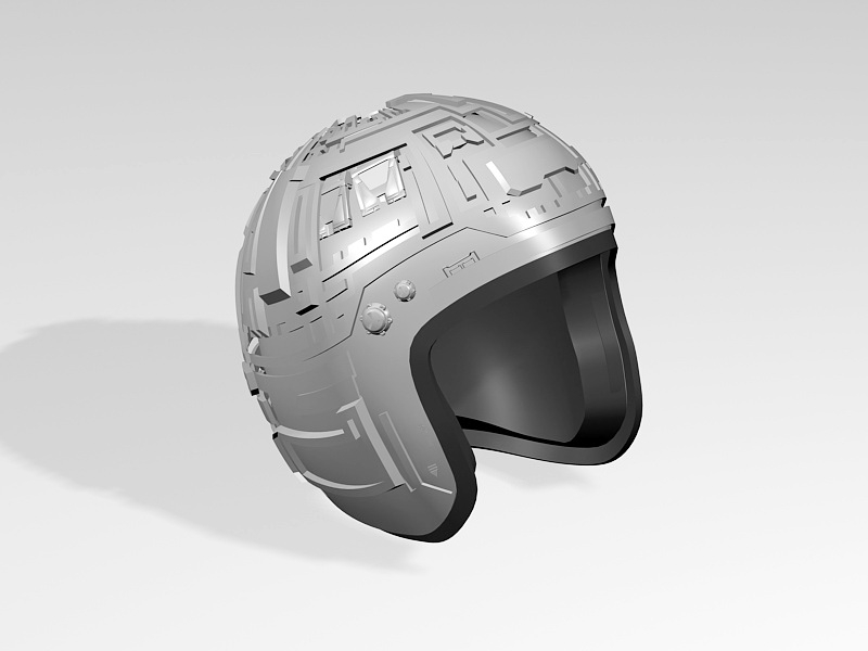 Sci-Fi Helmet 3d rendering