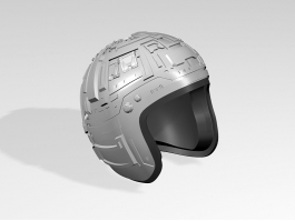 Sci-Fi Helmet 3d model preview