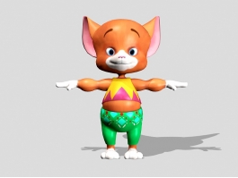 Fox Cartoon Character 3d preview