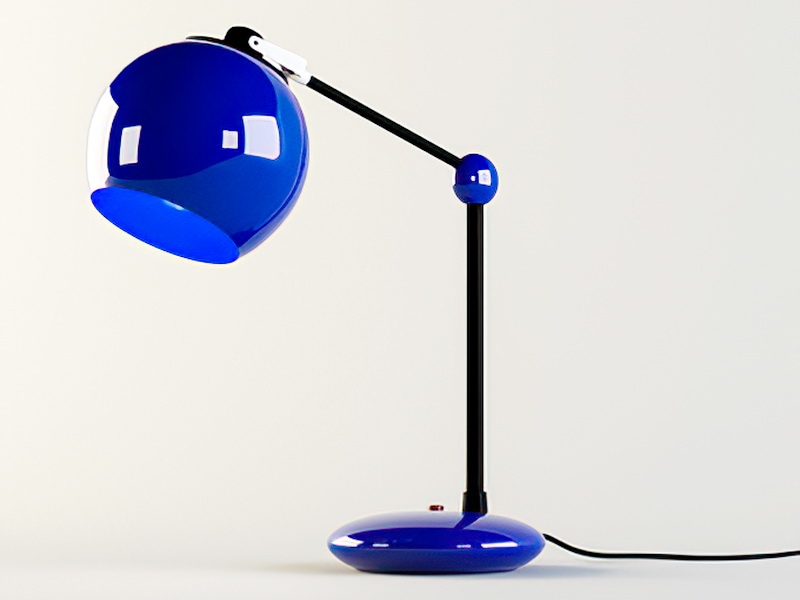Navy Blue Table Lamp 3d rendering